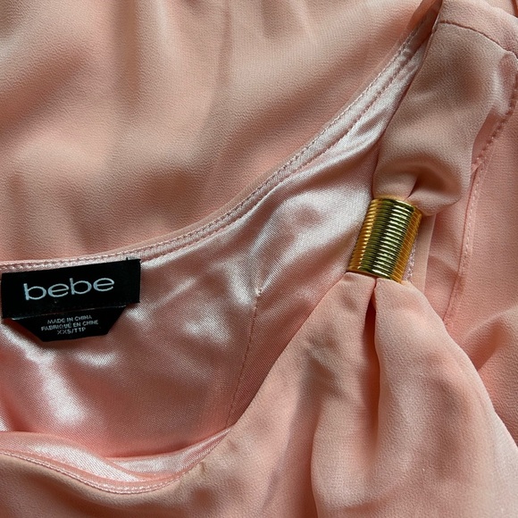 Bebe Pink One Shoulder Dress Women’s Size XXS - Picture 6 of 7